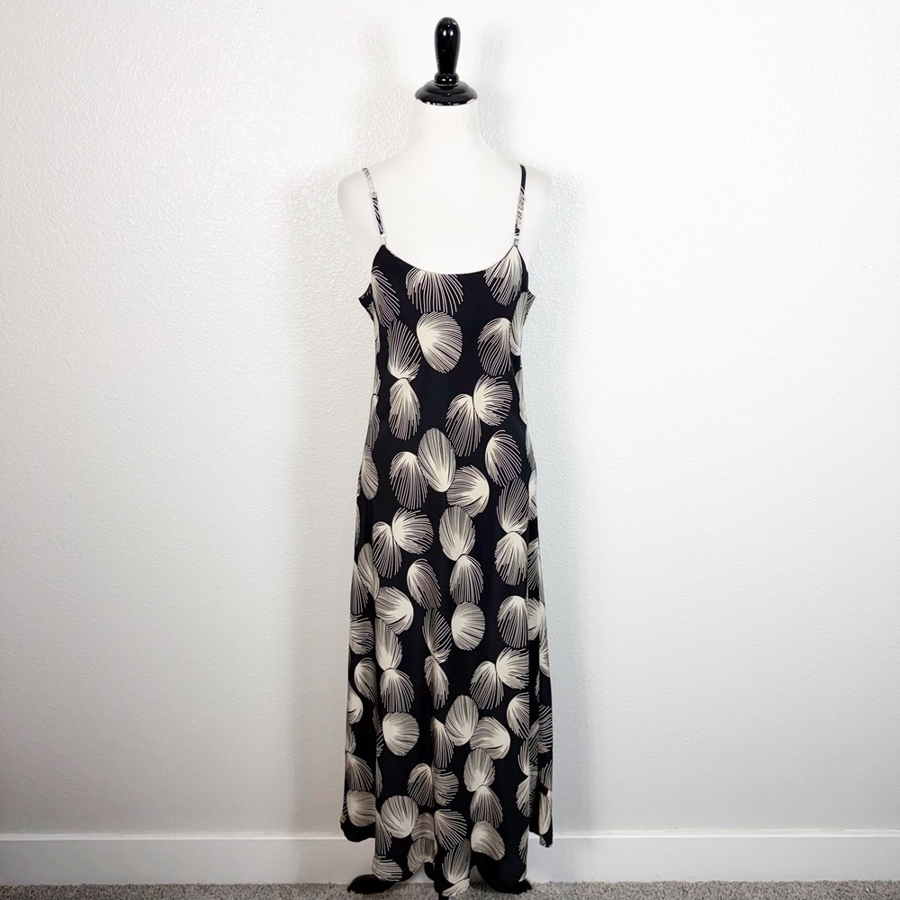 Original Avanti Hawaii 90's Y2K 100% Silk Bias Cut Maxi Slip Dress Size XL